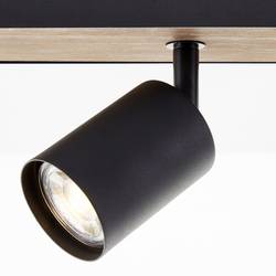 Brilliant Jello Wood G93071/76 LED stropní reflektor LED GU10 Energetická třída (EEK2021): G (A - G) 4.5 W dřevo, černá
