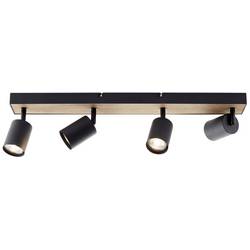 Brilliant Jello Wood G93071/76 LED stropní reflektor LED GU10 Energetická třída (EEK2021): G (A - G) 4.5 W dřevo, černá