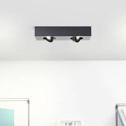Brilliant G99721/76 Doro LED stropní svítidlo LED GU10 Energetická třída (EEK2021): F (A - G) 4.5 W písková, černá
