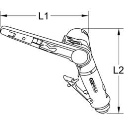 KS Tools 515.3549 Pneumatická pásová bruska, 150 mm