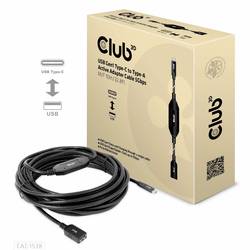 club3D USB adaptér USB 3.2 Gen1 USB-C ® zástrčka, USB-A zásuvka 10.00 m černá CAC-1538