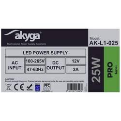 Akyga AK-L1-025 průmyslový napájecí zdroj 14 V/DC 2 A 25 W
