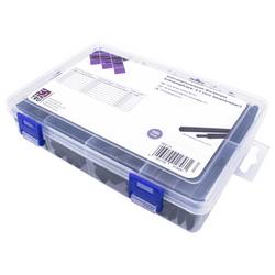 TRU COMPONENTS T1807CA006 sada smršťovacích bužírek černá Poměr smrštění:3:1 300 díly