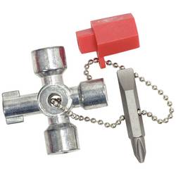 KS Tools 1301010 Mini klíč k rozvodným skříním, 42 mm klíč od skříňového rozvaděče zinkový tlakový odlitek 1 ks
