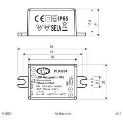 EVN PLK6534 LED driver konstantní proud 700 mA 1 ks