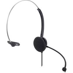 Manhattan Mono USB-Headset On-Ear kabelgebunden USB-A-Stecker Lautstärkeregelung schwarz Headset otevřená (On Ear) kabelová mono černá regulace hlasitosti,