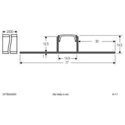 EVN APTB2AM200 EVN Lichttechnik Profile hliník (d x š) 2000 mm x 77.00 mm 1 ks