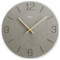 Hama 00185881 Quartz nástěnné hodiny 30 cm x 30.00 mm x 30.00 mm x 2.00 mm, šedá, tiché hodiny (bez tikání)