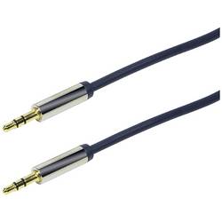 LogiLink CA10030 jack audio kabel 0.30 m tmavě modrá (matná) pozlacené kontakty