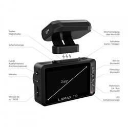 Lamax T10 kamera za čelní sklo s GPS, 170 ° zobrazení dat ve videu, G-senzor, WDR, záznam smyčky, automatický start, GPS s detekcí radaru, displej, akumulátor,