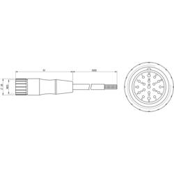 MD Micro Detectors CD12M/0X-050A5 připojovací kabel pro senzory CD12M/0X-050A5 1 ks