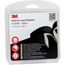 3M SJ352B pásek se suchým zipem, lepicí, (d x š) 1.25 m x 25 mm, černá, 1 ks