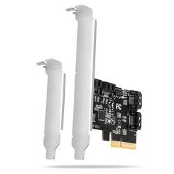 AXAGON PCES-SA4X4 4 porty karta PCI-Express PCIe vč. nízkoprofilového krycího plechu na prázdný slot