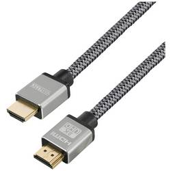 Maxtrack HDMI kabel Zástrčka HDMI-A, Zástrčka HDMI-A 1.50 m černá C 221-1,5HNL 8K UHD HDMI kabel