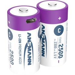 Ansmann LR15 USB-C akumulátor malé mono C Li-Ion 2500 mAh 1.5 V 2 ks