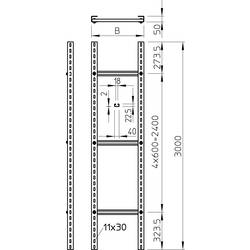 OBO Bettermann 6010466 Kabelový žebřík 3 m