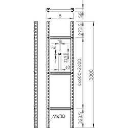 OBO Bettermann 6010466 Kabelový žebřík 3 m