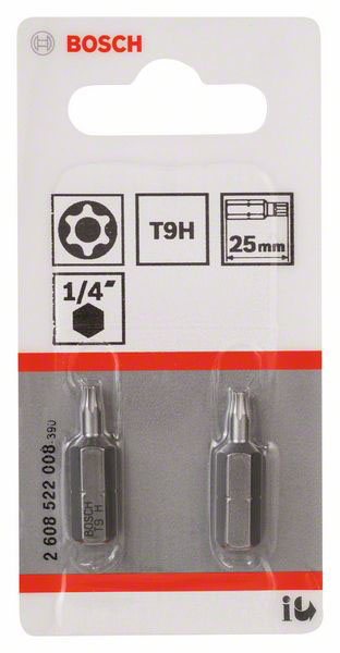 Bosch Accessories 2608522008 bit ITX TR 9 extra tvrdé C 6.3 2 ks
