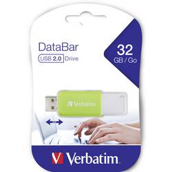 Verbatim V DataBar USB 2.0 Drive USB flash disk 32 GB zelená 49454 USB 2.0