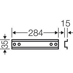 Hensel Mi TS 30 2000015 Support rail 284 mm 1 ks