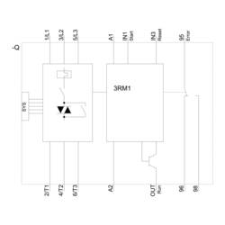Siemens 3RM1007-3AA04 3RM10073AA04 startér motoru Výkon motoru při 400 V 3.00 kW 24 V/DC Jmenovitý proud 7 A