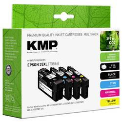 KMP Ink náhradní Epson 35XL, T3596, T3591, T3592, T3593, T3594 kompatibilní kombinované balení černá, azurová, purppurová, žlutá E226XV 1638,4005