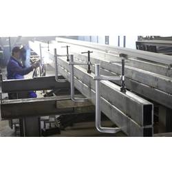 Bessey SG150M šroubová svěrka Rozpětí (max.):1500 mm Vnější délka: 1640 mm Délka vyložení:140 mm