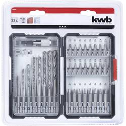 kwb 108940 33dílné sada bitů a vrtáků kámen, beton, zdivo 3 mm, 4 mm, 5 mm, 6 mm, 7 mm, 8 mm, 9 mm, 10 mm