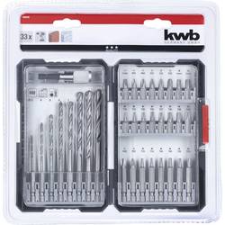 kwb 108940 33dílné sada bitů a vrtáků kámen, beton, zdivo 3 mm, 4 mm, 5 mm, 6 mm, 7 mm, 8 mm, 9 mm, 10 mm