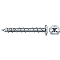 Fischer 670536 Power-Fast II šrouby do dřevotřísky 6 mm 50 mm křížová drážka Pozidriv ocel galvanizováno zinkem 100 ks