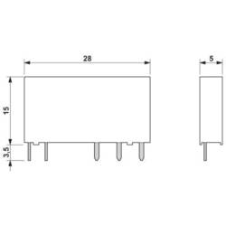 Phoenix Contact REL-MR- 18DC/21, 2961383 relé, 250 V DC/AC, 6 A, 10 ks