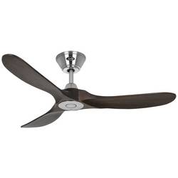 CasaFan ECO GENUINO 122 BN-NB stropní ventilátor 11.3 W (Ø x v) 1220 mm x 280 mm chrom s dálkovým ovládáním, vhodný i pro zimní provoz