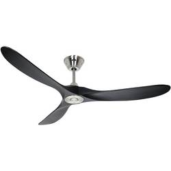 CasaFan ECO GENUINO 152 BN-MS stropní ventilátor 16.6 W (Ø x v) 1520 mm x 285 mm chrom s dálkovým ovládáním, vhodný i pro zimní provoz
