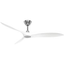 CasaFan ECO AIRSCREW 152 BN-MW stropní ventilátor 28 W (Ø x v) 1520 mm x 275 mm chrom s dálkovým ovládáním, vhodný i pro zimní provoz