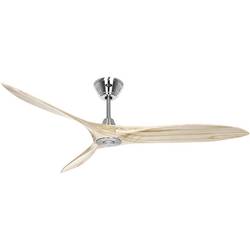 CasaFan ECO AIRSCREW 152 BN-NT stropní ventilátor 28 W (Ø x v) 1520 mm x 275 mm chrom s dálkovým ovládáním, vhodný i pro zimní provoz