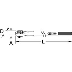 KS Tools 911.3410 9113410 ráčna 3/4 1000.0 mm