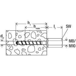 Fischer 554065 FBS II 6x35 M6 I šroub do betonu 6 mm 35 mm ocel galvanizováno zinkem 100 ks