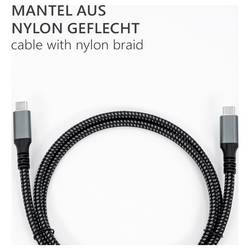 Maxtrack Kabel USB-C USB 3.2 Gen2 USB-C ® zástrčka 3 m černá oboustranně zapojitelná zástrčka, pozlacené kontakty C531-3L