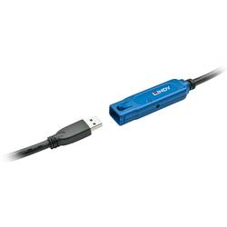 LINDY USB kabel USB 3.1 Gen1 USB-A zásuvka, USB-A zástrčka 15.00 m černá Aktivní se zesílením signálu 43229