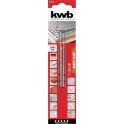 kwb 048640 víceúčelový vrták, tvrdý kov, wolfram-ocel, 4 mm, délka 75 mm, válcová stopka, 1 ks