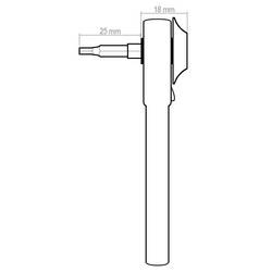 Donau Elektronik MBS10 bitová ráčna 5/32 (4 mm) 92 mm