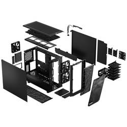 Fractal Design Meshify 2 tower PC skříň černá