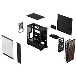 Fractal Design North PC skříň černá 2 předinstalované ventilátory