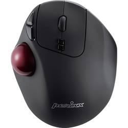 Perixx PERIMICE-717 D Trackball bezdrátový laserová černá 7 tlačítko 2000 dpi ergonomická, integrovaný trackball