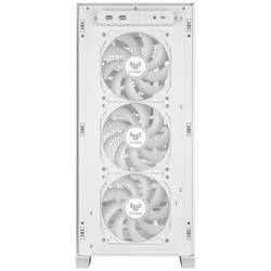Asus TUF Gaming GT302 ARGB midi tower PC skříň bílá 4 předinstalované ventilátory, integrované osvětlení, prachový filtr, boční okno