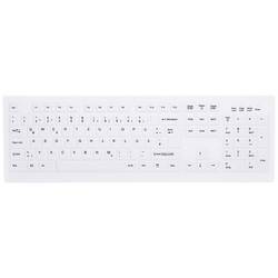 Active Key AK-C8100F-FUS-W/GE bezdrátový hygienická klávesnice německá, QWERTZ bílá silikonová membrána, plně zapečetěné, IP68