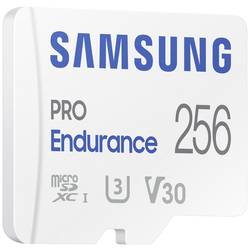 Samsung PRO Endurance paměťová karta microSDXC 256 GB Class 10, UHS-Class 3, v30 Video Speed Class podpora videa 4K, vč. SD adaptéru, nárazuvzdorné