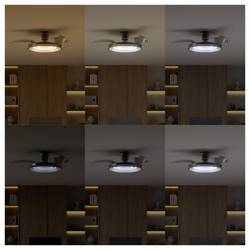 Philips LED Atlas stropní ventilátor 28 W s dálkovým ovládáním, stmívatelný
