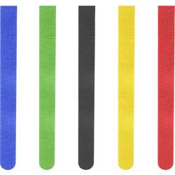 Hama kabelová šňůra Nylon červená, modrá, žlutá, zelená, černá flexibilní (d x š) 215 mm x 16 mm 5 ks 00221004