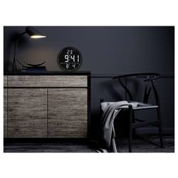 TFA Dostmann 60.4002.01 Quartz nástěnné hodiny 32 mm x 255 mm , černá, velký displej